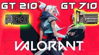 NVIDIA GT 210 vs gt 710 Valorant Gameplay test -BEST LOW BUDGET Graphics card ever