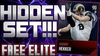 FREE 90ovr ELITE! HIDDEN SET! MADDEN MOBILE 18! FREE JOHNNY HEKKER PUNTER!! MADDEN MOBILE 24/7