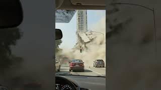 Incredible earthquake on dash cam #earthquake #explosion #dashcam #accidente