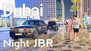 Dubai [4K] Night JBR Walking Tour 