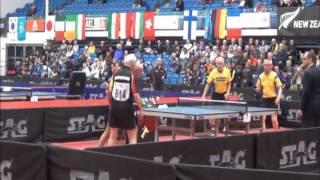 World Veterans Championships table tennis 2014 Double men FINAL 70 75