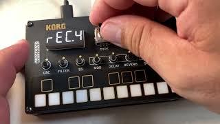 Pure KORG NTS 1 MKII - 30 Min. Sequencer Play (no external FX Pedal)