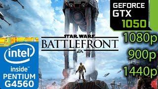 Star Wars Battlefront - GTX 1050 2GB - G4560 - 1080p - 900p - 1440p