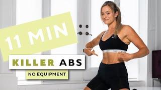 11 MIN KILLER AB WORKOUT // No Equipment// Jessica Webb