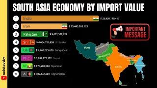 South Asia Economy by Import Value 1960 - 2022 (And Neighbor Countries)