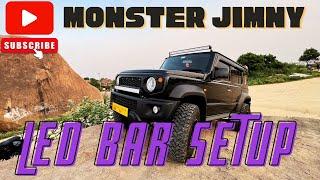 India's 1st Suzuki Jimny LED bar's setup | New grill installed | DGS13