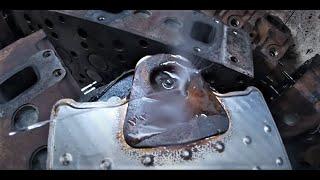 Renault Magnum с двигателем DXI - масло в антифризе. Renault Magnum DXI engine - oil in antifreeze.