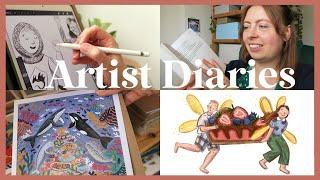 artist diaries ️ drawing children’s characters for my picture book portfolio