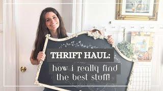 HUGE THRIFT HAUL | sharing my TOP TIP for how I find the best goods!