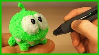 3Д РУЧКА - Ам Ням. 3D Pen - Om Nom. Каляка.