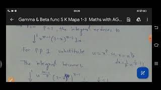 Gamma Beta function S K Mapa ex 23 1-3 full solution #skmapa#gammabetafunction