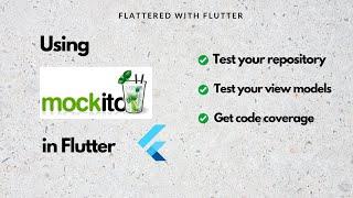 Using Mockito in Flutter | Testing mocking viewmodel in flutter | Unit testing @aseemwangoo#flutter