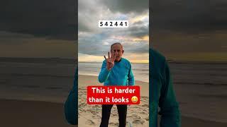 This is harder than it looks  |Arnaldo Mangini #fingerchallenge #numberchallenge