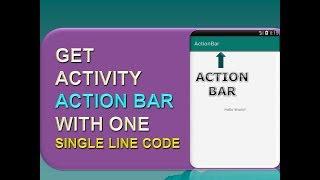 GET ACTION BAR IN YOUR ACTIVITY AND CHANGE COLOR