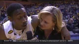 Juwan Staten Game Winning Shot & Interview (Kansas, 2015)