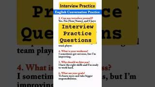 Interview Practice Questions #englishlanguage #interviewtips #interviewquestions #interviewpractice