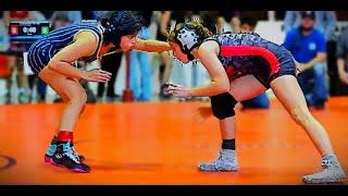 TWO GIRLS BATTLE THEIR WAY THROUGH THE BOYS BRACKET TO MEET IN THE FINALS, Middle school WRESTLING