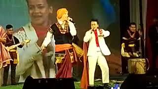 South Korean singer Aoora in Khasi attiire with local singers at KoreM event at Wards Lake on Nov1