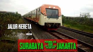 Surabaya Jakarta || PT KAI || jalur kereta api || ekonomi