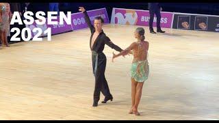 Yevhenii Borushko & Yelizaveta Matsulevich | Samba | Open World Youth U21 LAT, Assen