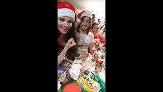 Alysson Tabbitha burps on Christmas '17