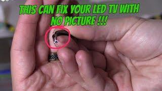 LED LCD BLACK SCREEN TV REPAIR, COMMON FIX MUST SEE !!!