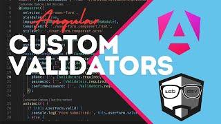 Custom Validators in Angular: Simplify Form Validation