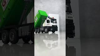 Green truck diecast model car