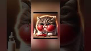 Бедный котик  #anime #cat #youtubeshorts #catlover #cute #ai #kitten #cutebaby #cutecat #art