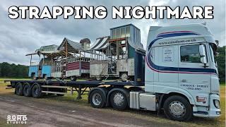 HGV Truck Driver Challenging Load. UK Trucking