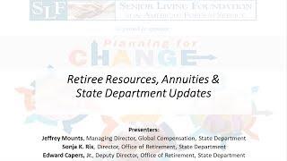 Retiree Resources and State Department Updates