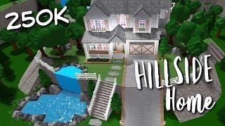 Bloxburg: Hillside Family Home Speedbuild 250K | Part 1: Downstairs | Roblox