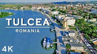 TULCEA, Romania 4K • DJI drone flying over the city • Danube Delta & Lake Ciuperca • Summer 2023