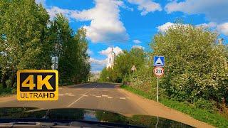 [4K] Driving along the beautiful roads of the Tver region, Russia | Part 1.1 | VIRTUAL TOUR