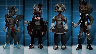 FNAF AR Tealerland Animatronics Workshop Animations