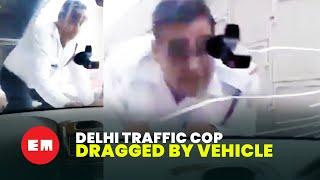 WATCH: Man drags traffic cop on car’s bonnet for 2 km in Delhi