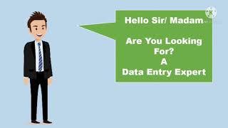 Gig video || Data entry Portfolio short video || data entry skills presentation || Fiverr gig video.