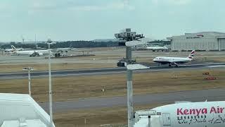 view from the roof of Heathrow Airport Terminal 4