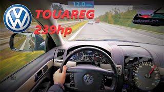 Volkswagen TOUAREG 3.0tdi 239hp Test drive on Autobahn