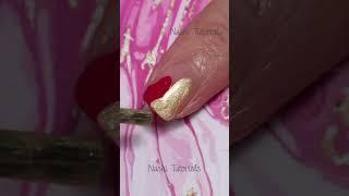 Easy Abstract Nail Art Quick Tutorial #shorts
