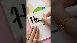 Easy Front Page Idea: History  #shorts #halyncalligraphy #frontpage