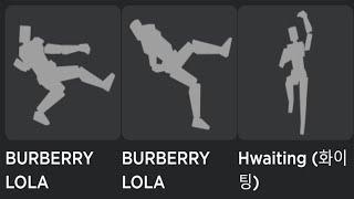 EVEN MORE BRAND NEW ROBLOX BURBERRY LOLA ATTITUDE  *FREE* EMOTES