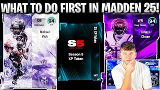 WHAT TO DO FIRST IN MADDEN 25 ULTIMATE TEAM! FREE PLAYERS, COINS, AND MORE!