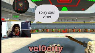 Vel0city apologizing to @soul viper for his words | #no hate #spreadpositivity #indiaop