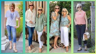 Best fashion spring summer outfit for women over 50