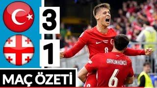 Türkiye Gürcistan 3-1 Euro 2024 Geniş Özet #keşfet #euro2024 #viral