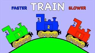 Train Faster Train Slower | TRAIN SONG | RainbowRabbit | @rainbowrabbitsongs | #rainbowrabbitsongs