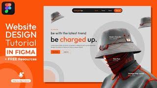 Simple Modern Figma Website Design || FREE Resources || DVxUI