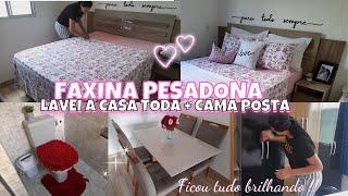 FAXINA PESADA COMPLETA - CASA LIMPISSÍMA + CAMA POSTA LINDA