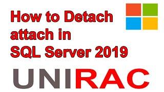 How to attach and detach a database in SQL Server